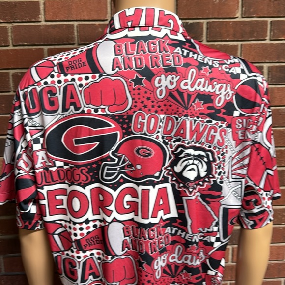 Georgia Bulldogs Hawaiian Style Football Shirt - Picture 5 of 8